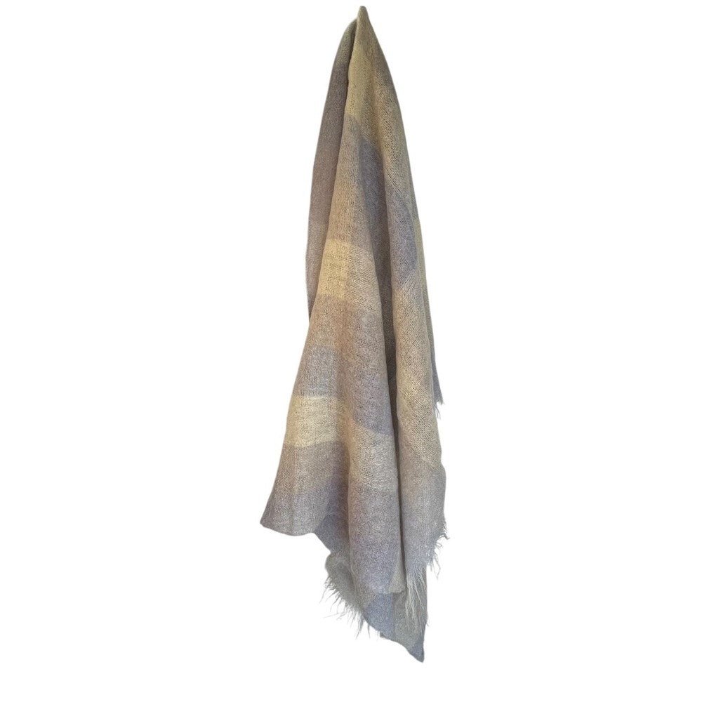 Glen Cree Scotland Mohair Plaid Throw Blanket